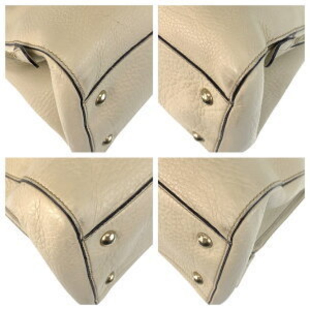 Gucci Interlocking Off White Leather Handbag - image 3